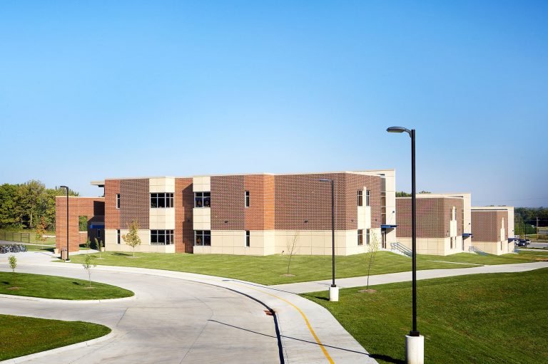 Exterior rear side view