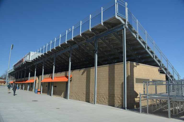 Home side concessions under bleachers