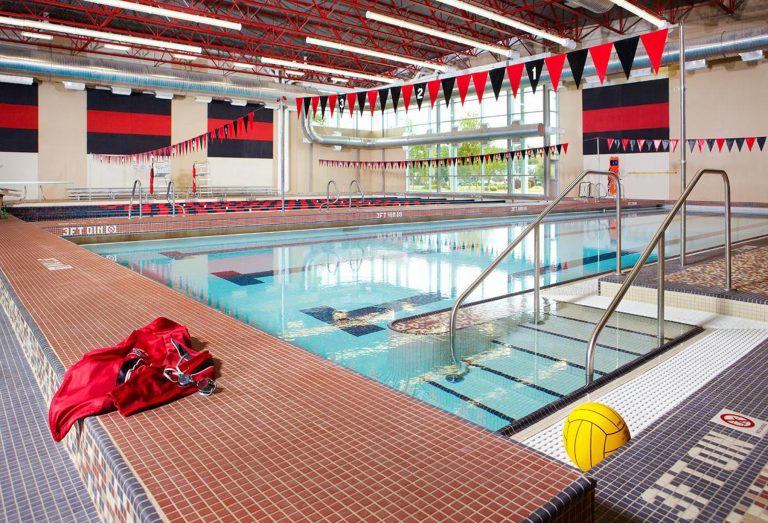 Pool detail highlighting material use